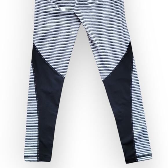 Mono B High Waist Striped Monochrome Colorblock Leggings Activewear Women Sz S - Picture 4 of 11